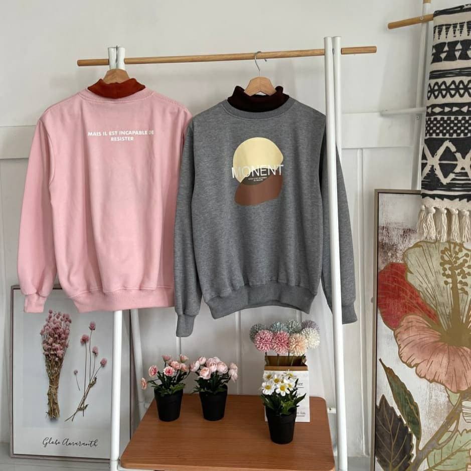 Nara Grosir - Monent Sweater l Sweater Polos l Sweater Pria dan Wanita