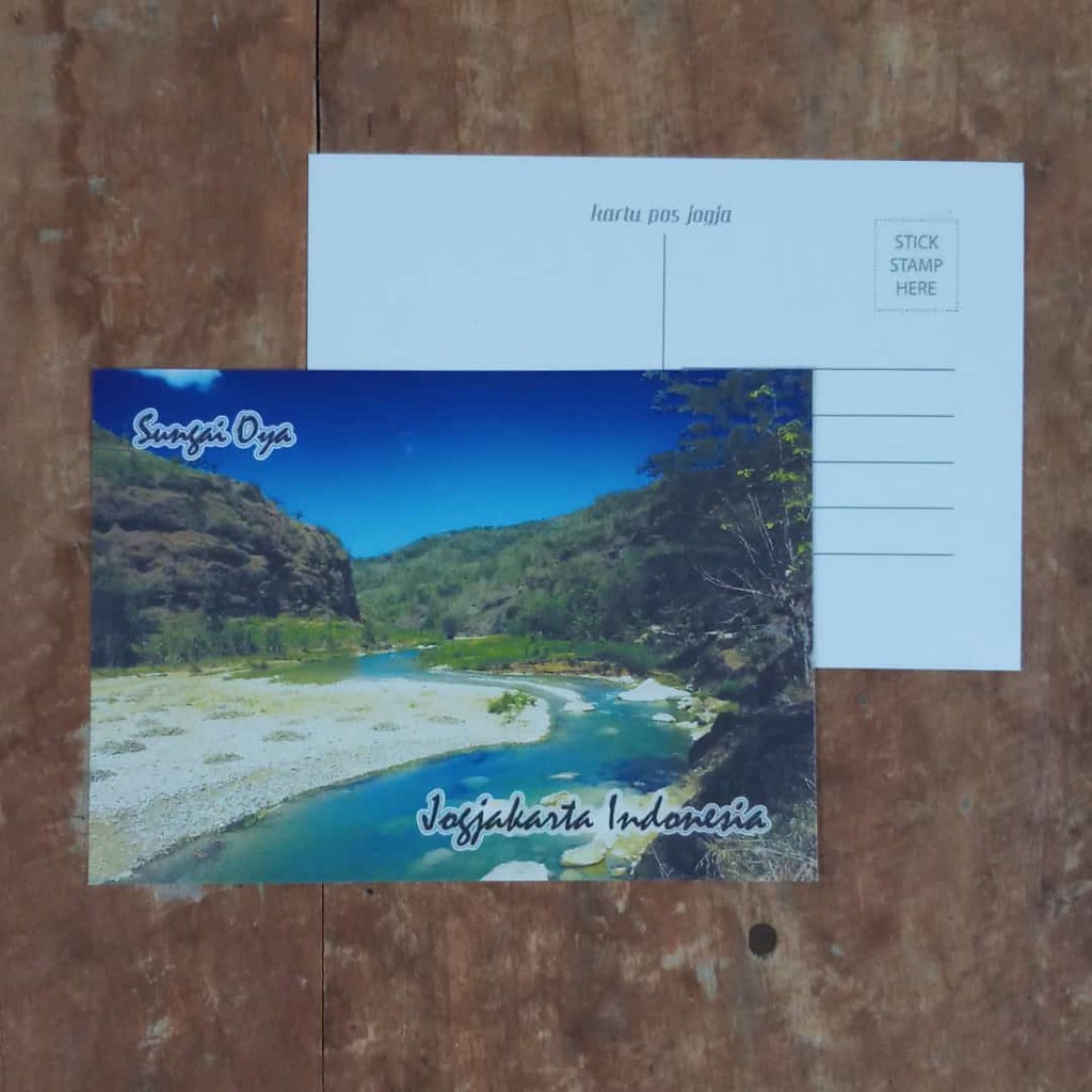 

KARTU POS JOGJA POSTCARD - SUNGAI OYA JOGJA
