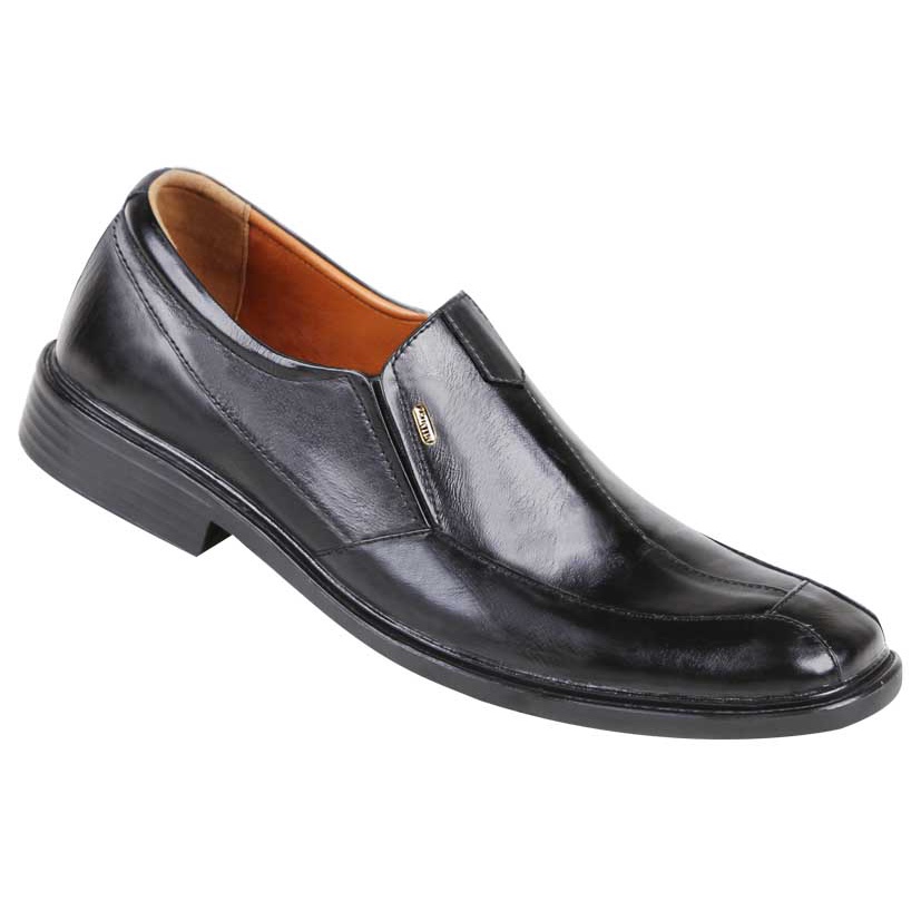 Zeintin - Sepatu Pantofel Hitam Pria Formal Kantor Leather Swedian Premium Original Zeintin ZX