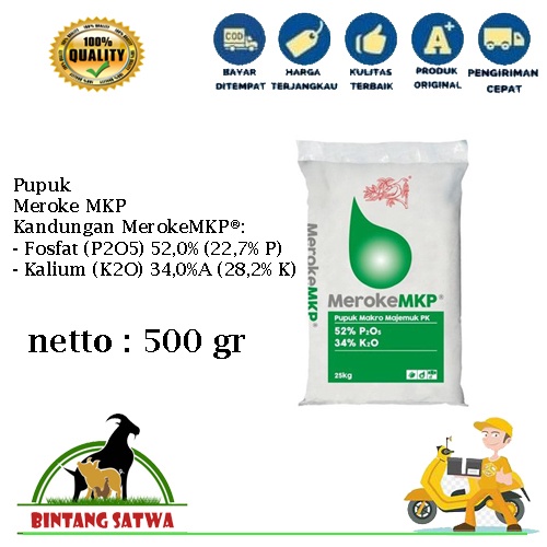 Pupuk Meroke MKP Pupuk Mono Kalium Phosphate Hidroponik 500 gr