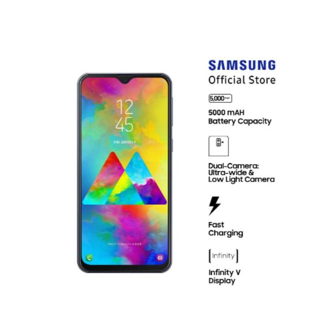 SAMSUNG Galaxy M20 - 3GB/32GB - Garansi Resmi Samsung