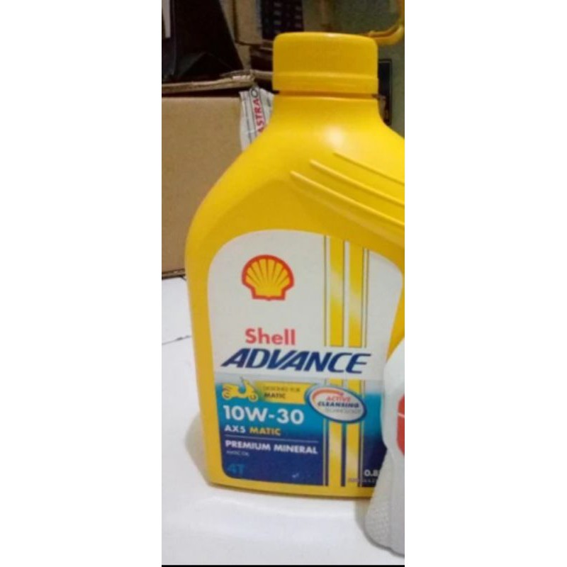 oli shell Advance ax5 matic 10-30 w 800ml for Mio smile/beat/f1/esp/pop/street/vario 110/125/150/genio/freego