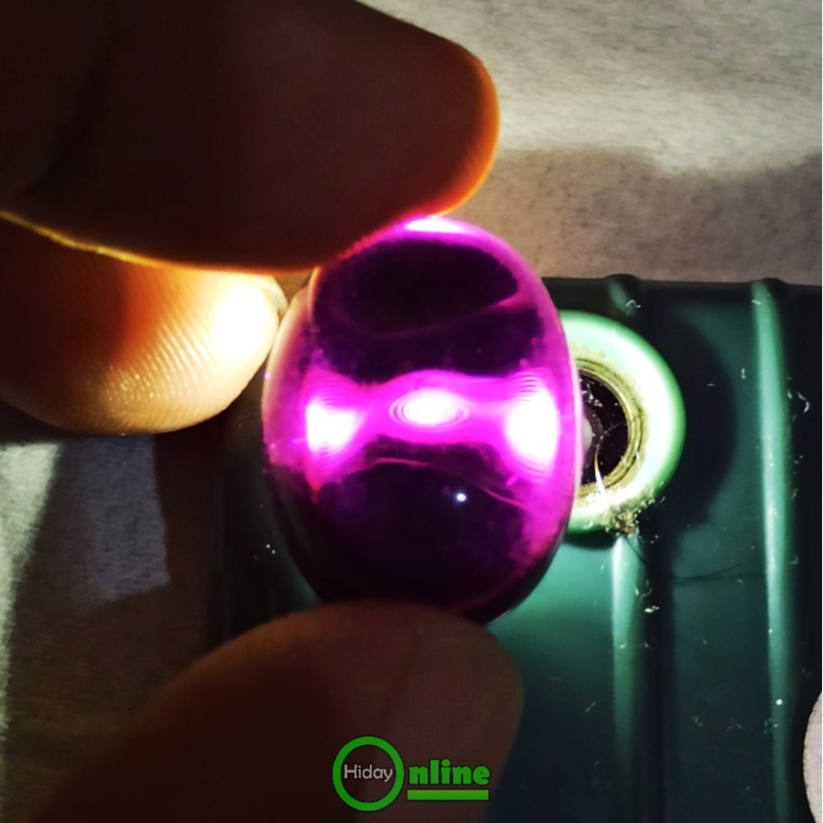 [BISA COD] BATU AKIK KECUBUNG WULUNG TEMBUS UNGU