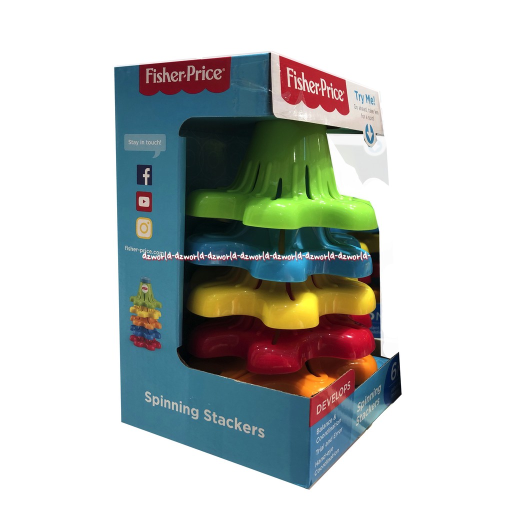 Fisher Price Spinning Stackers Mainan Susun Anak Bayi Balita