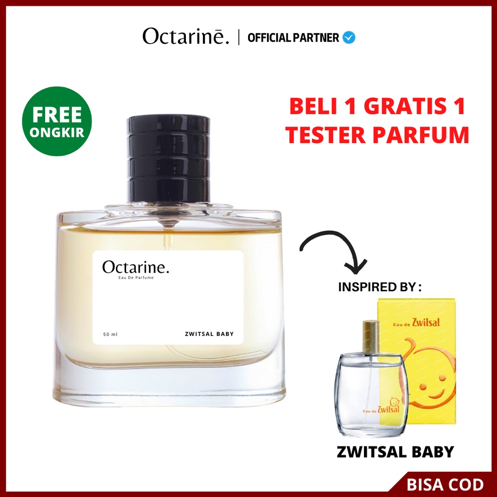 Octarine - Parfum Wanita Pria Tahan Lama Aroma wangi bayi dan lembut Inspired By ZWITSAL BABY | Parfume Farfum Perfume Minyak Wangi Cewek Cowok Murah Original