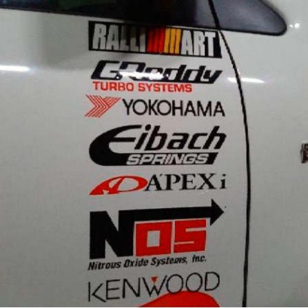 Stiker Mobil Sponsor Iklan Racing Striker Nos Ralli Art Bisa Langsung Ditempel