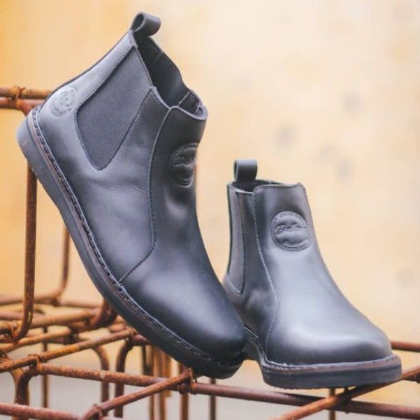 ELAGOS SERIES - BRADLEYS | Sepatu Boots Pria Kulit Asli Casual Klasik Kerja Biker - Chelsea Boots