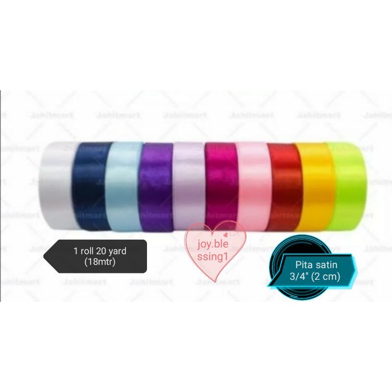 

PITA SATIN 3/4" (2 CM) PER ROLL