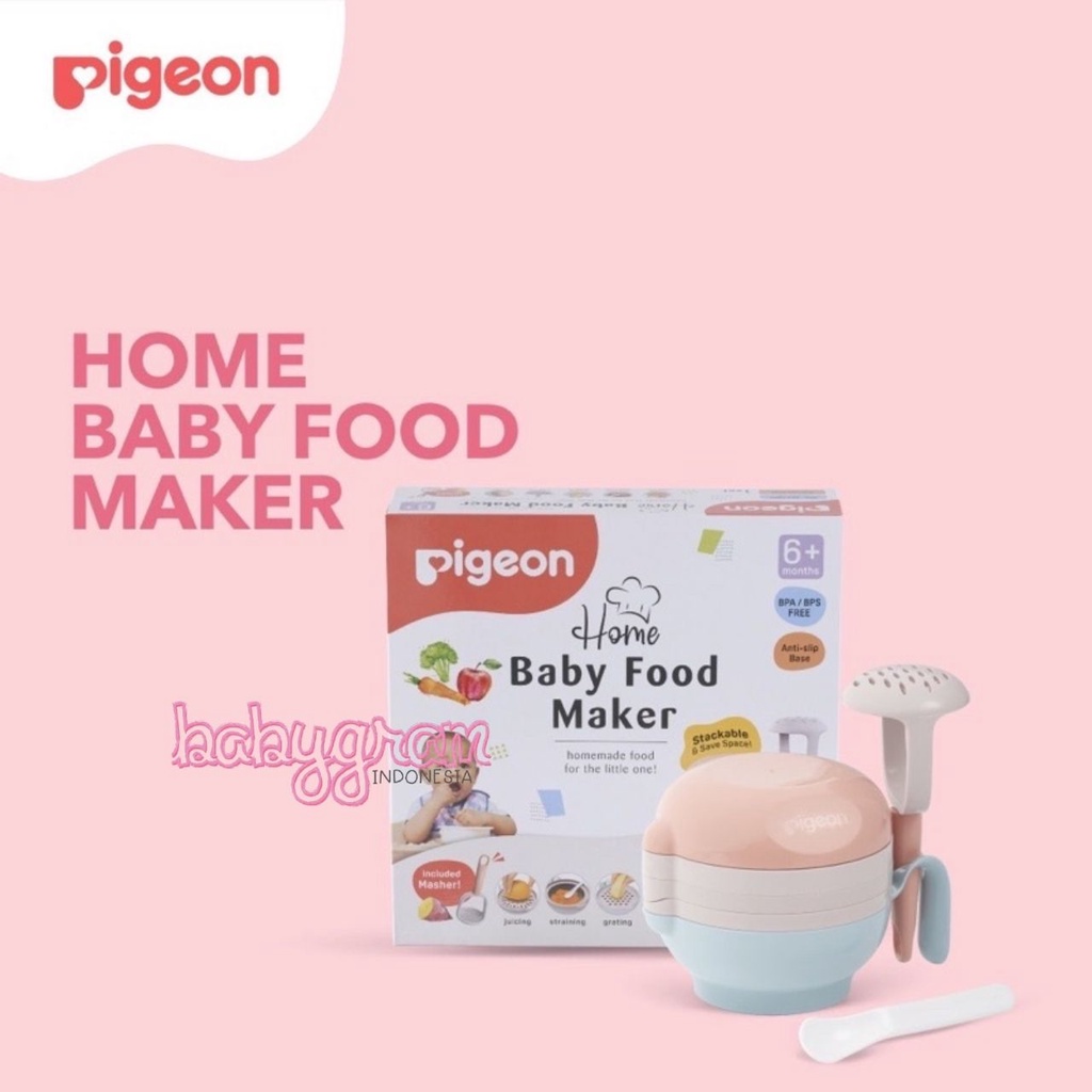 PIGEON Home Baby Food Maker Perlengkapan MPASI Murah Foodmaker Kado Hadian Bayi Baru Lahir