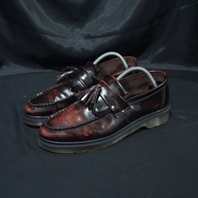 Sepatu dr martens adrian tassel red cherry original bekas