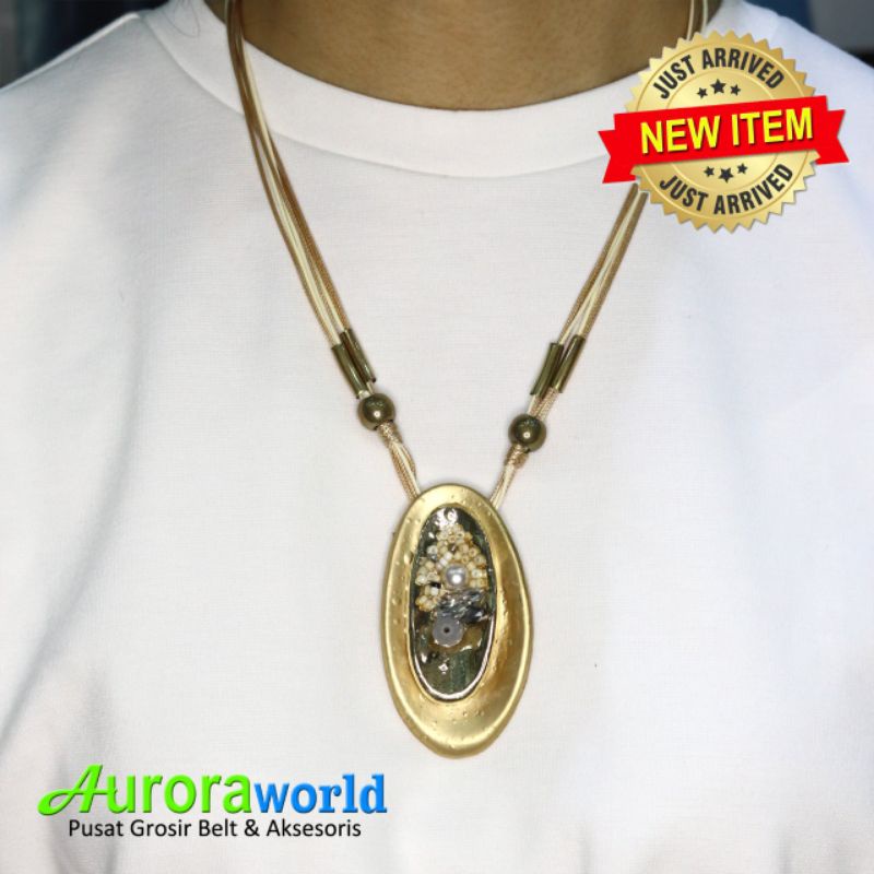 Auroraworld kalung panjang kalung dress kalung gamis