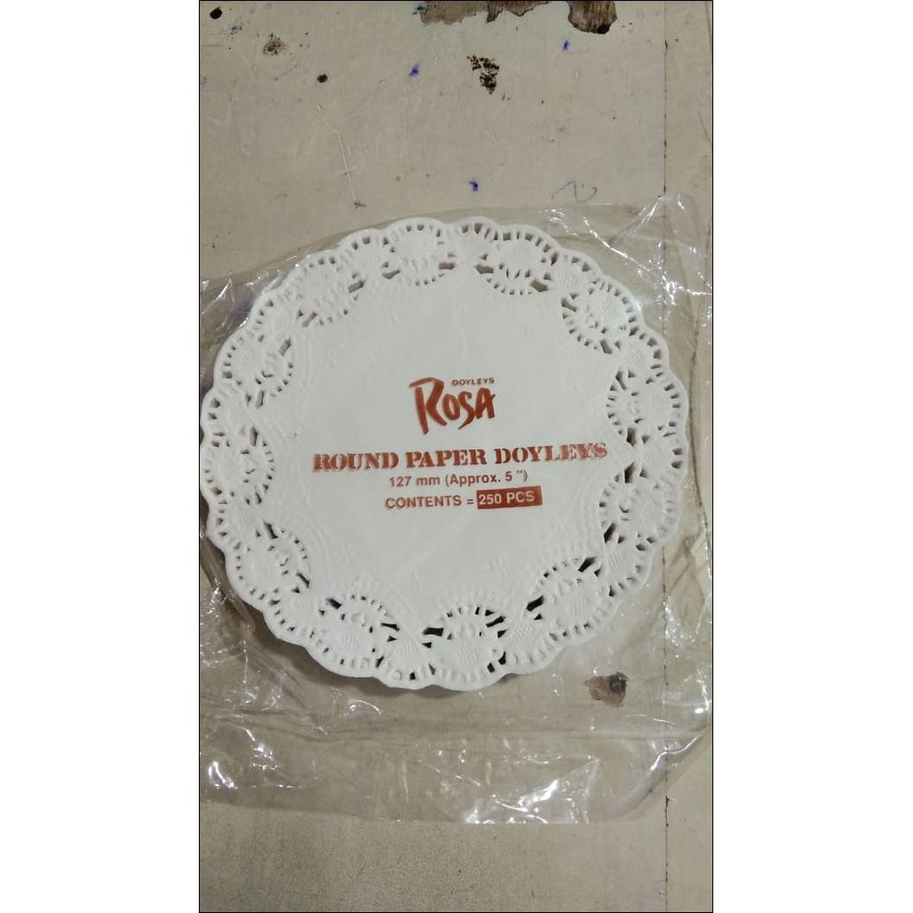 

Paper Doilies 5 Alas Renda Doyles Renda Kertas Isi 250 Pcs