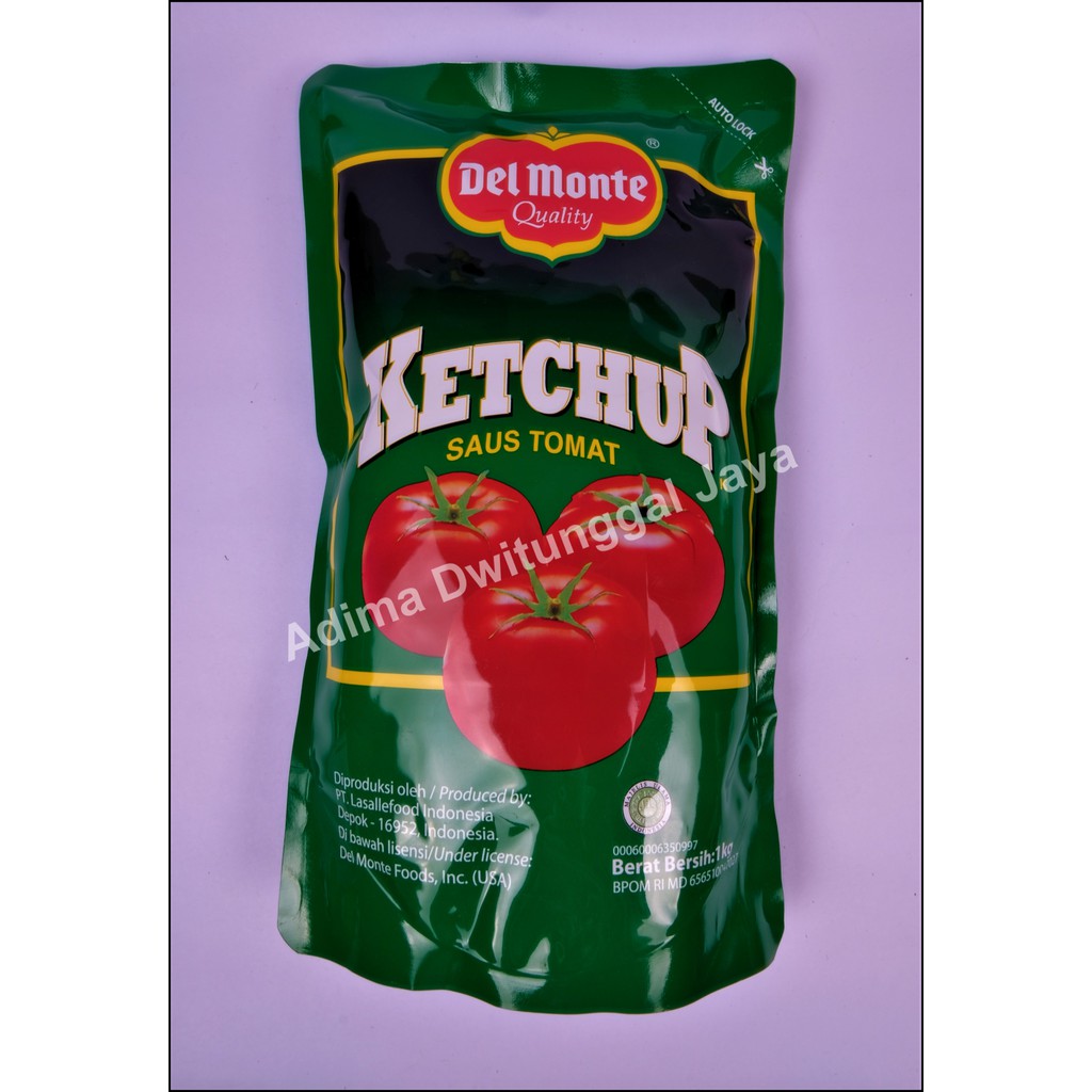 Delmonte Tomato Sauce / Del monte Saus Tomat Pouch 1 Kg