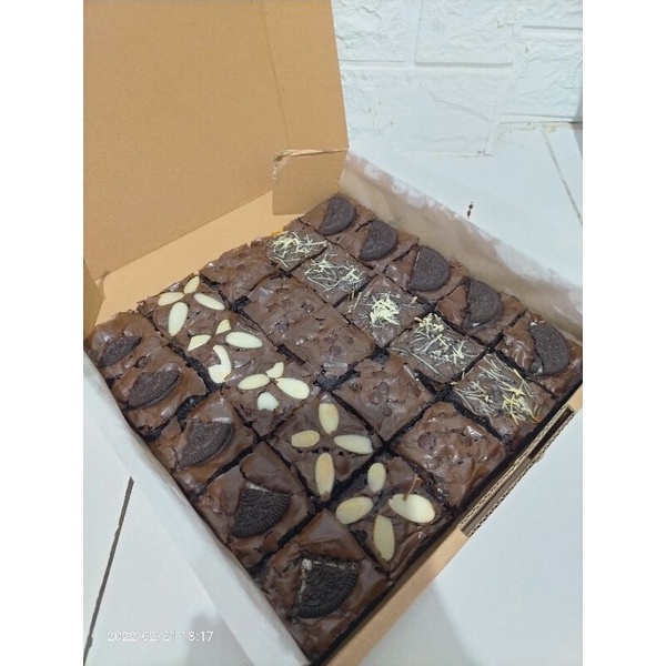 

Brownies sekat/ Brownies panggang/ Brownies fudgy/ Brownies coklat