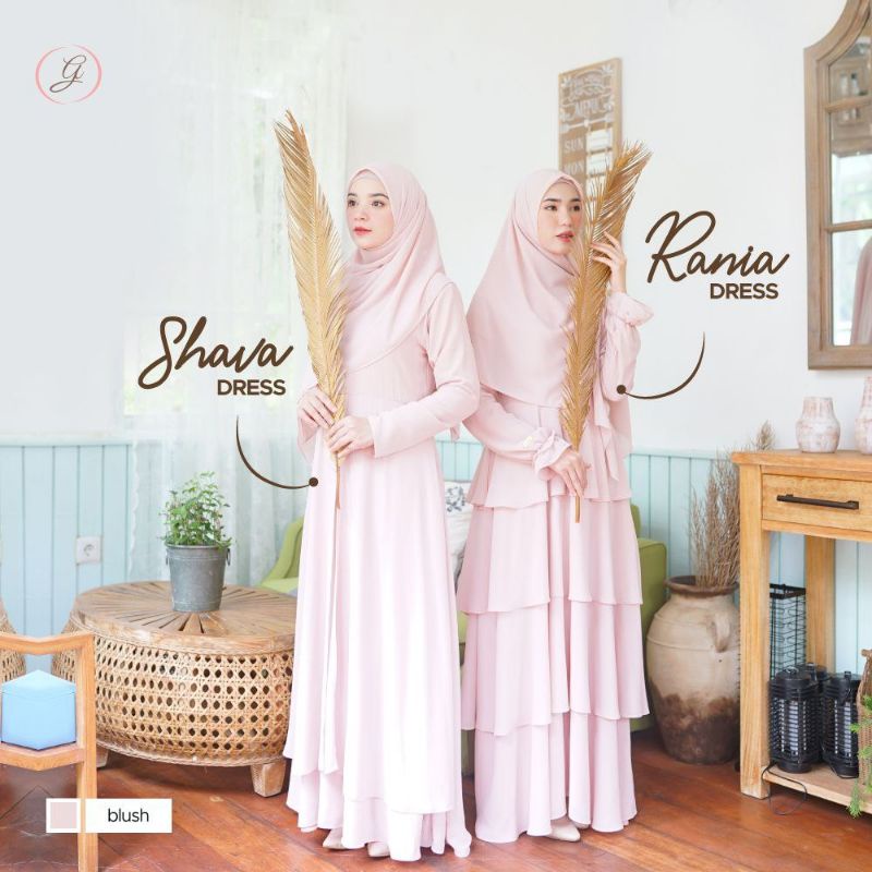 Shava & Rania dress ORI dress ceruti by.Gerai aliyah