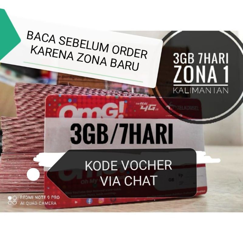 (KIRIM KODE VIA CHAT)VOCHER TELKOMSEL (ZONA 1 KALIMANTAN)