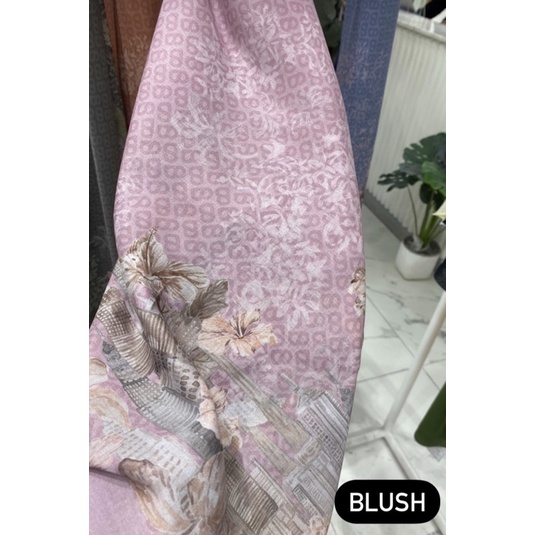 Malaya series buttonscarves blush