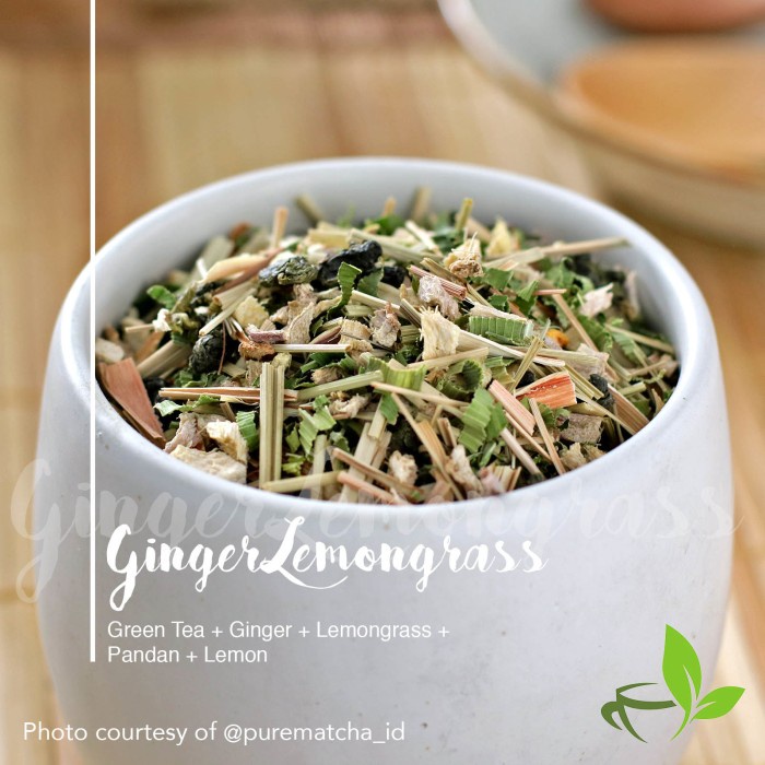 

B062 Artisan Cafe Tea - Ginger Lemongrass Teh Jahe Serai Sereh Lokal 10Gr g054S