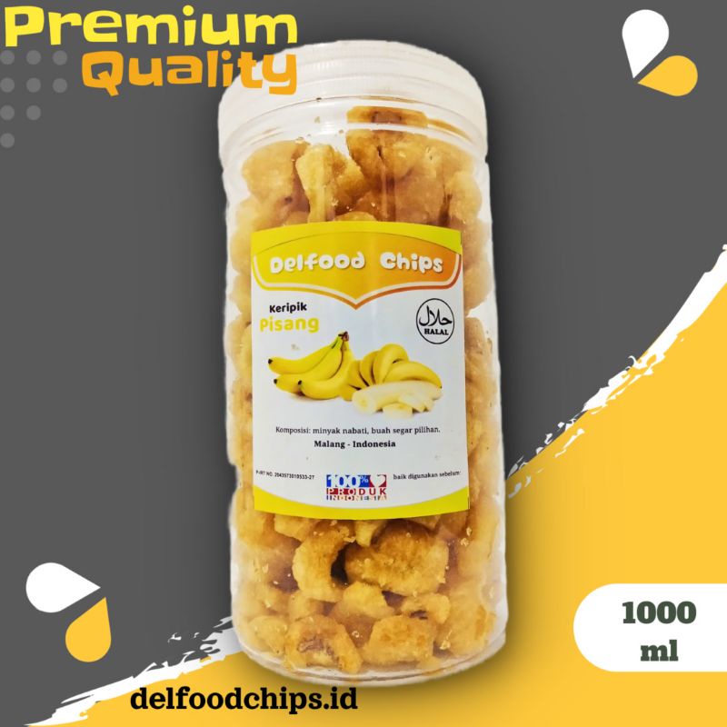 

Keripik Pisang Rambak Premium 1000 ml