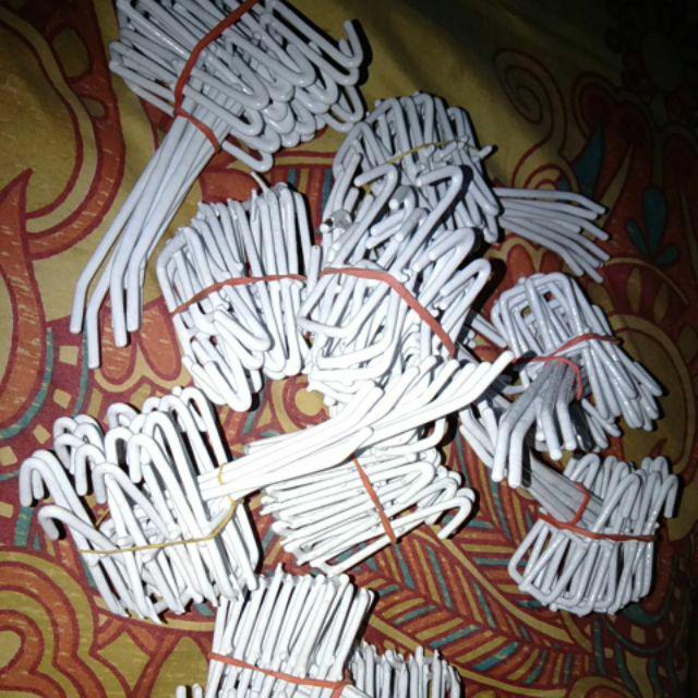 Single Hook Gantungan Ram 10 Cm Cat Putih Display Cantolan Aksesoris Sc 10 Nafisa