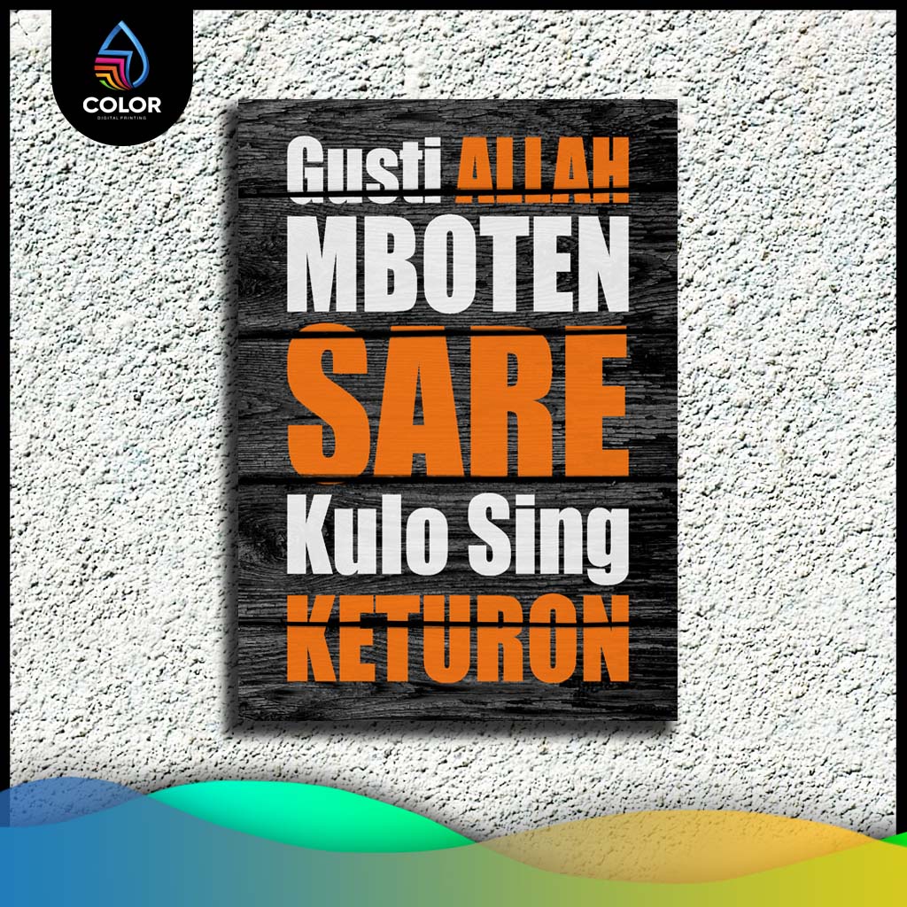 Hiasan Dinding Quotes Custom | Quote Kata-Kata Bijak | Dekorasi Dinding Estetik Bisa Custom