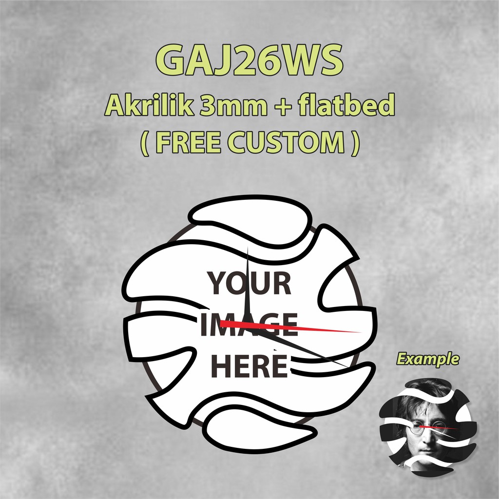 Jam Dinding Akrilik Modern Custom