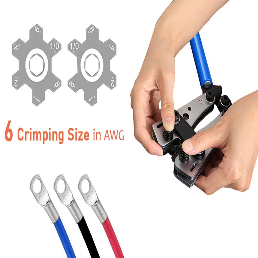 Solighter Ferrule Crimp Sets HX-50B 6-50mm 2konektor Alat Tukang Listrik Insert Spring Ferrule Crimper Plier Wire Crimper Tool