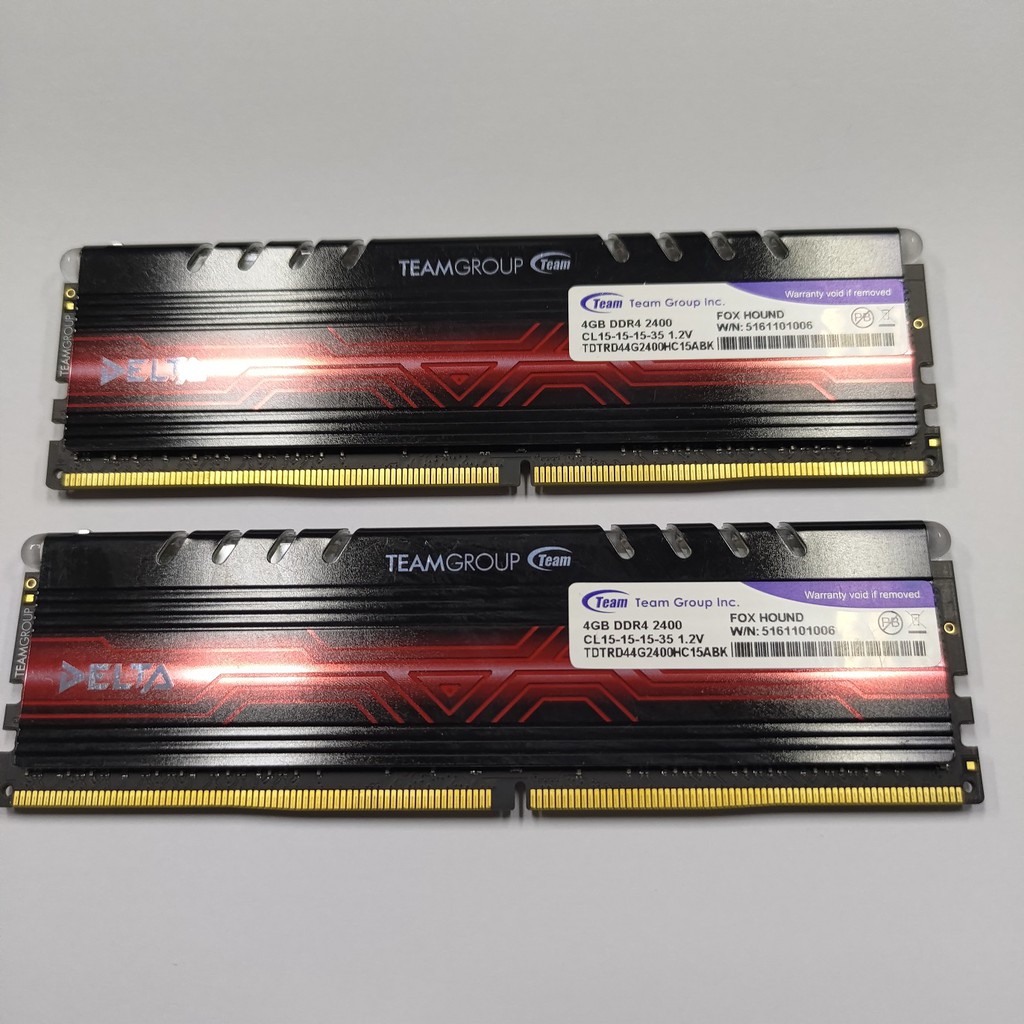 Team TeamGroup Delta 8GB DDR4 2400 Dual Channel Twin LED