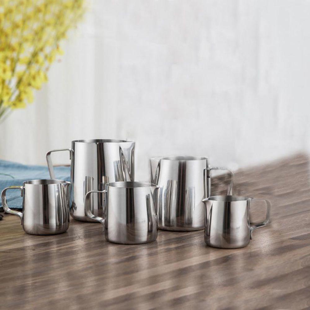 Top Milk Frothing Mug Wadah Busa Espresso Latte Stainless Steel Rumah Tangga