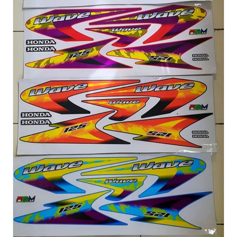 Setiker Stiker Striping Wave Karisma Thailand / stiker wave125 karisma Thailand