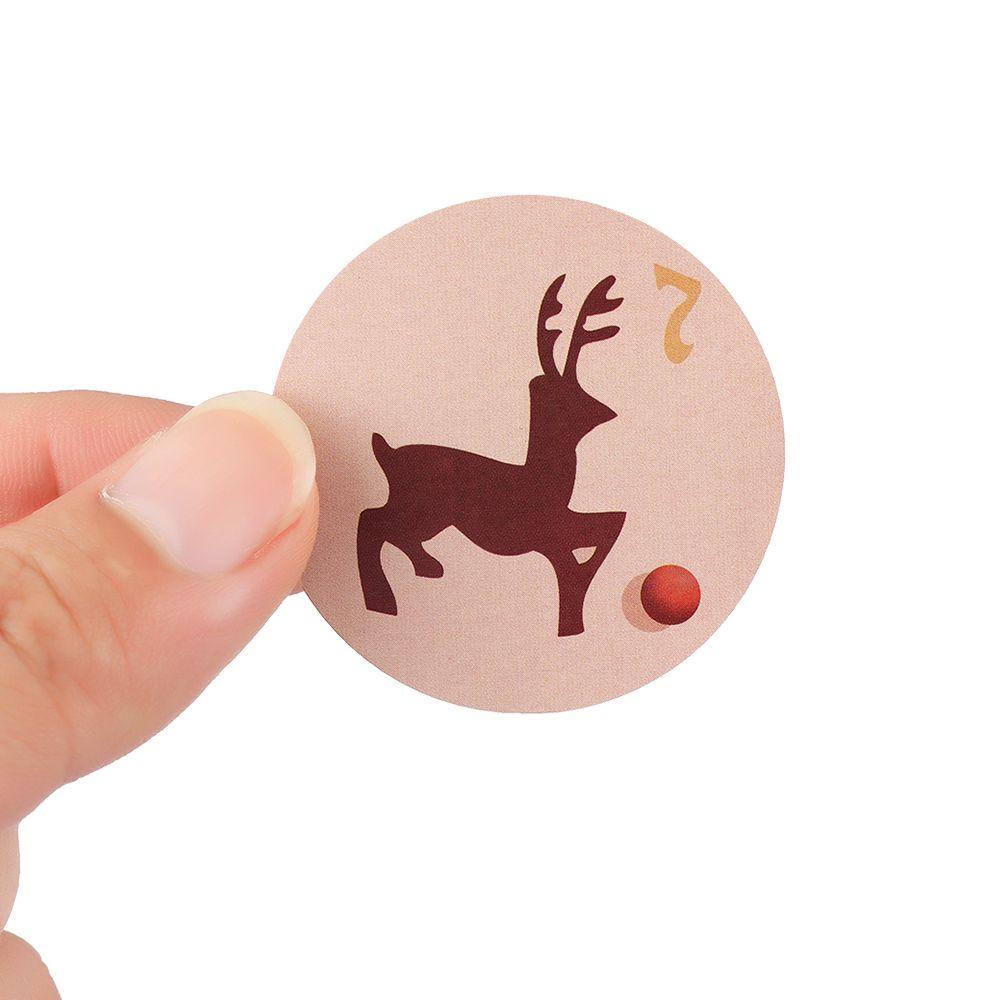 Solighter Christmas Paper Sticker Cookie Ornaments Candy Sealing Number Stiker