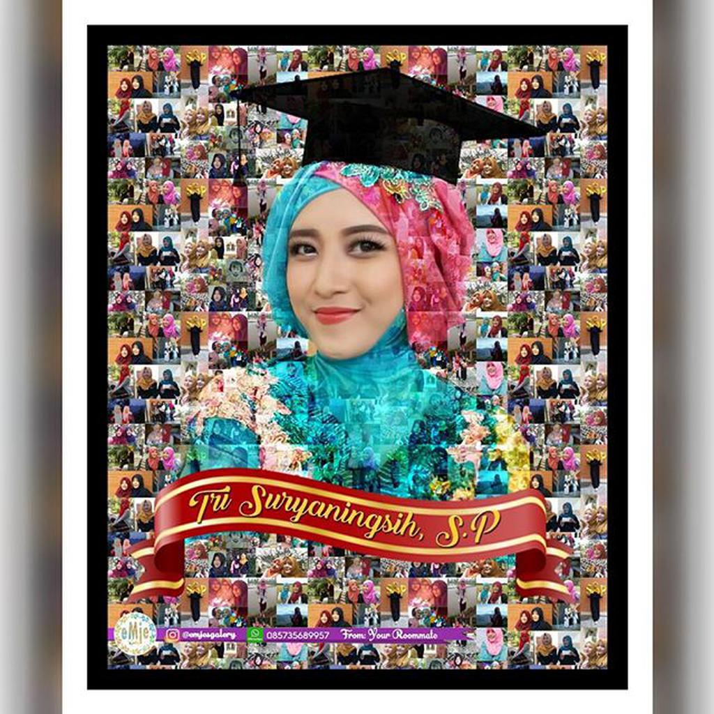 HANDMADE Doodle Art Kado Anniversarry Ultah Kado Wisuda Sidang