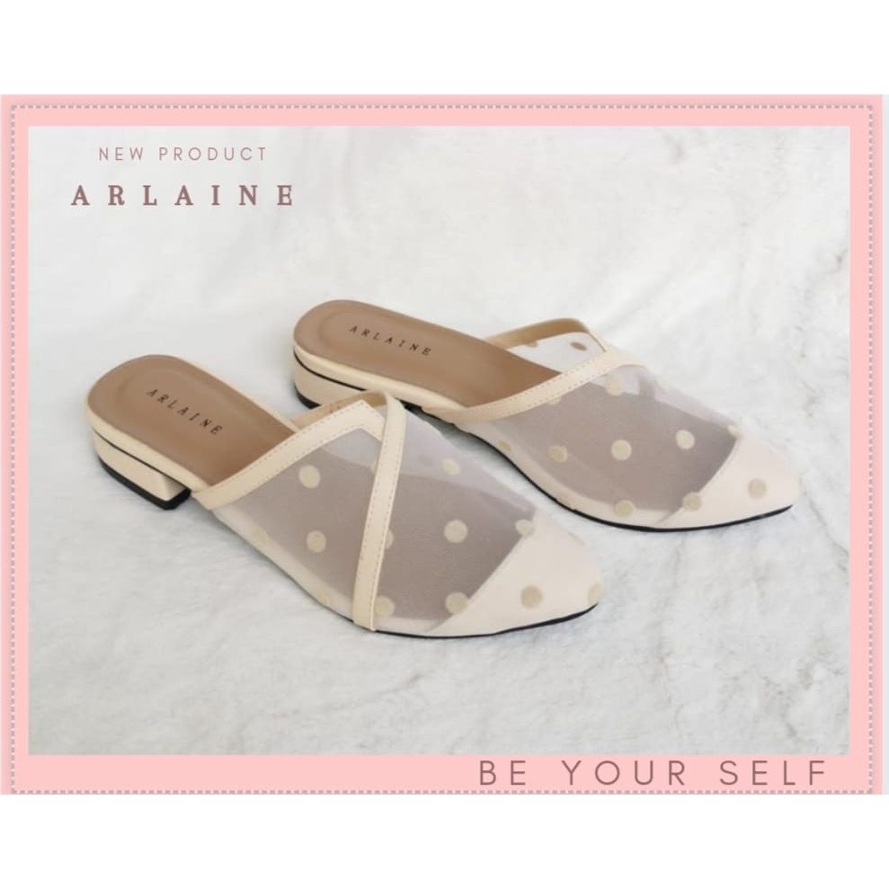 Arlaine - Nancy Sandal Heels Brukat Polkadot