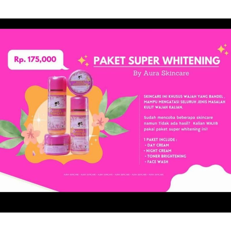 Paket Super Whitening By aura skincare