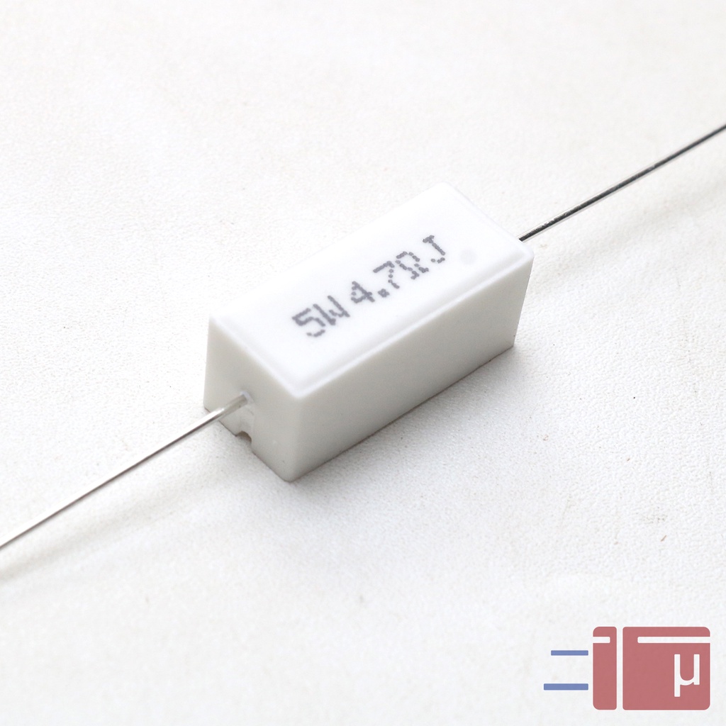 Resistor Kapur 4R7 4.7 Ohm 5W Taiwan Kaki Tembaga