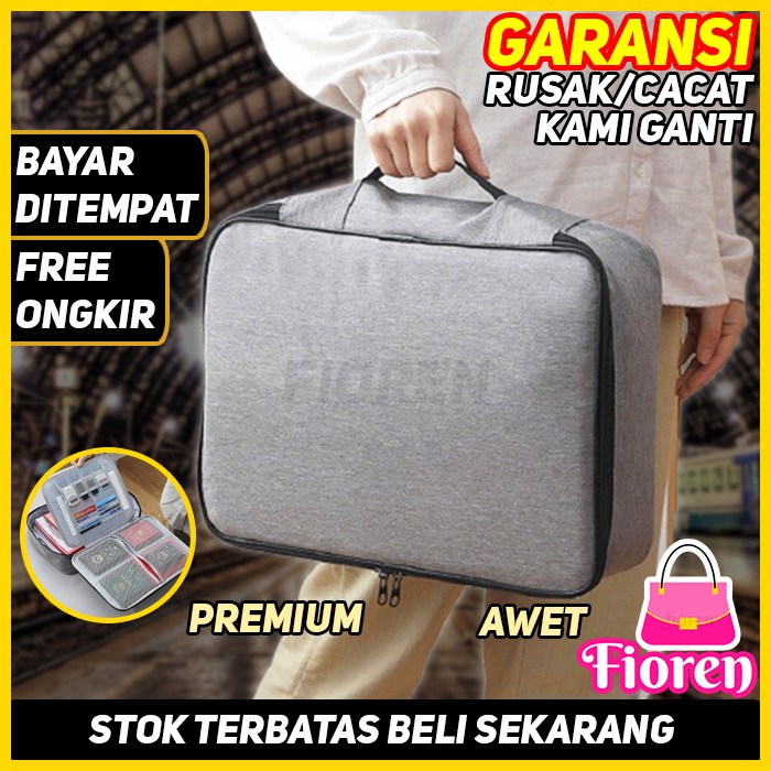 Tas Duffel Organizer Tas Travel Import Besar Tas Koper Jinjing Travel Bag Luggage FR267 - Abu-abu (S