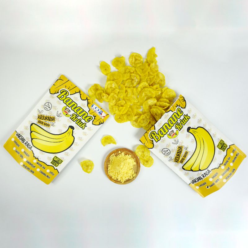 

Cemilan Snack Jajanan Keripik Pisang Banane Kriuk - Sweetcorn