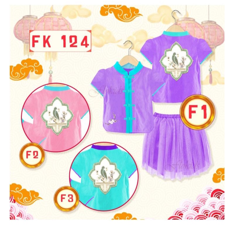 Baju Imlek Anak Kecil Cewek Perempuan Balita Cina China Chinese New Year Years Imlek 1 2 3 4 5 6 7 8