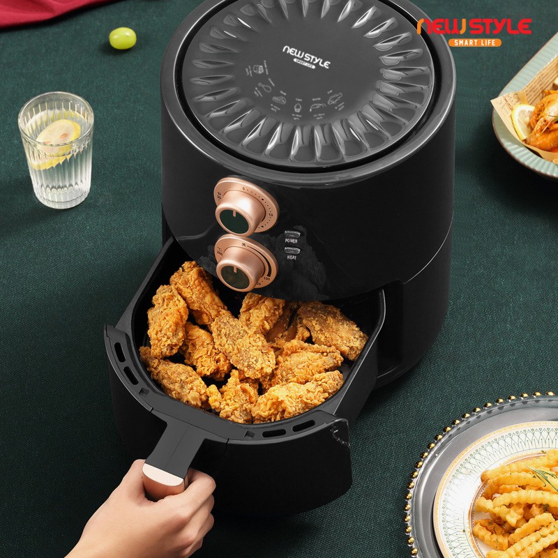 Newstyle Air Fryer Y10 Penggorengan Elektrik Alat Menggoreng Tanpa Minyak 3 5l Shopee Indonesia
