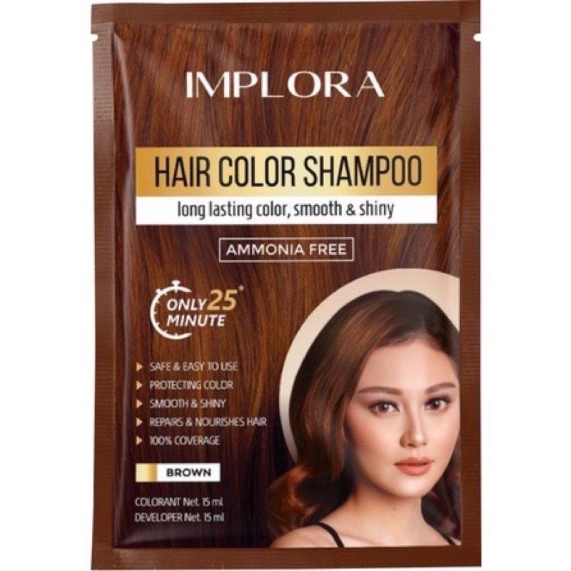 Implora Hair Color Shampoo/ Pewarna Rambut