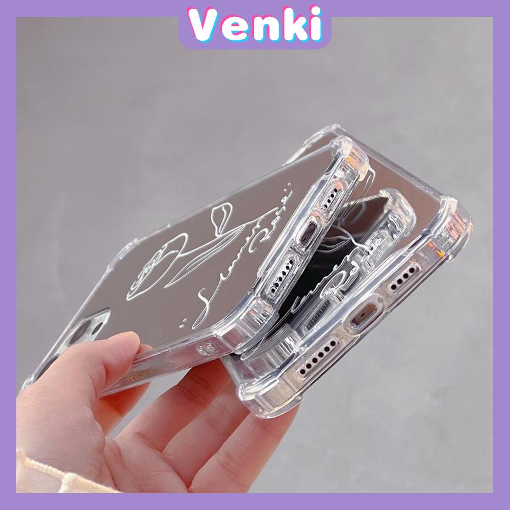 iPhone Case Acrylic Reflective Mirror Airbag Shockproof Protection Camera Lines Rose Simple Compatible with iPhone 11 iPhone 13 Pro Max iPhone 12 Pro Max iPhone 7 Plus iPhone xr