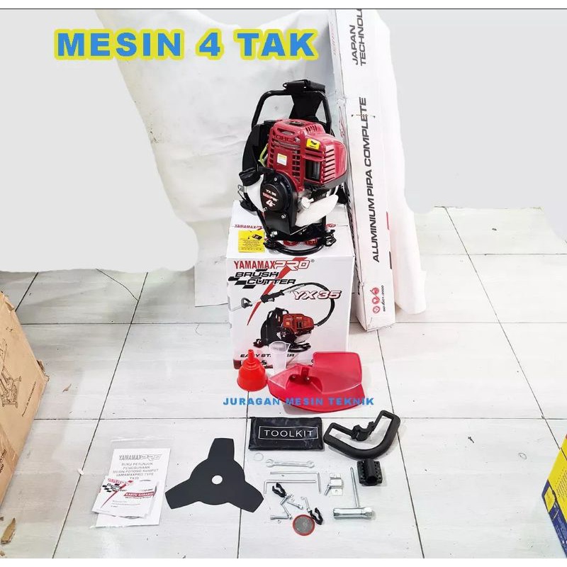 mesin potong rumput gendong yamamax pro 4 tak