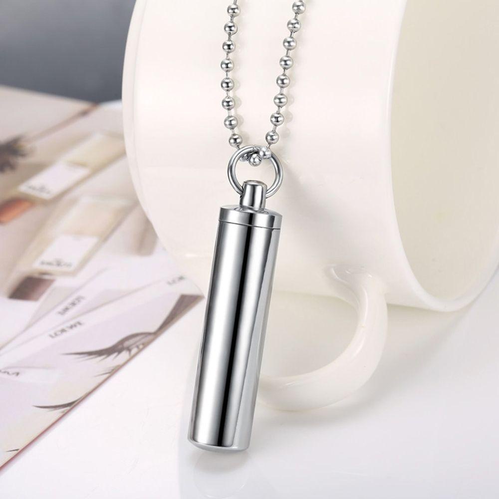 Lily Parfum Vial Pendant Memorial Gift Pill Case Aromaterapi Perhiasan Ashes Guci