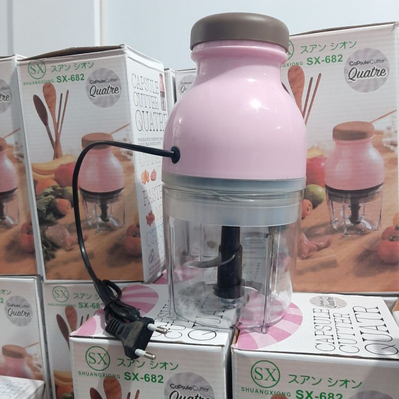 Blender Kapsul  Capsule Capsul  Pink Quatre - Hand Blender Food Processor and Mixer  -  Penggiling Daging – Perlengkapan Dapur