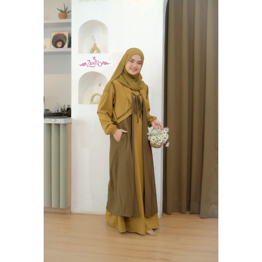 BISA COD | DRESS ANINDYA ORI BY ZAHIN | DRESS ITY CREPE ORI ZAHIN | GAMIS ANINDYA BAHAN ITY CREPE BEST SELLER | GAMIS BUSUI MURAH | DRESS BUSUI