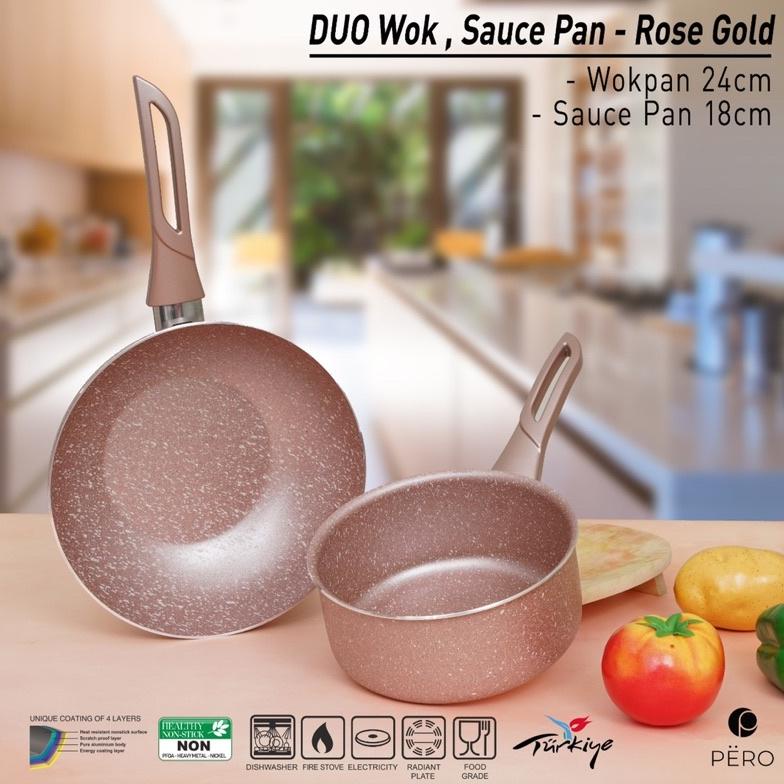 Pero Combo Duo Wok 24Cm & Saucepan 18Cm . , ..