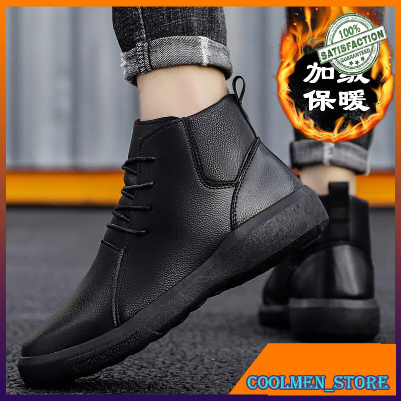 black casual boots