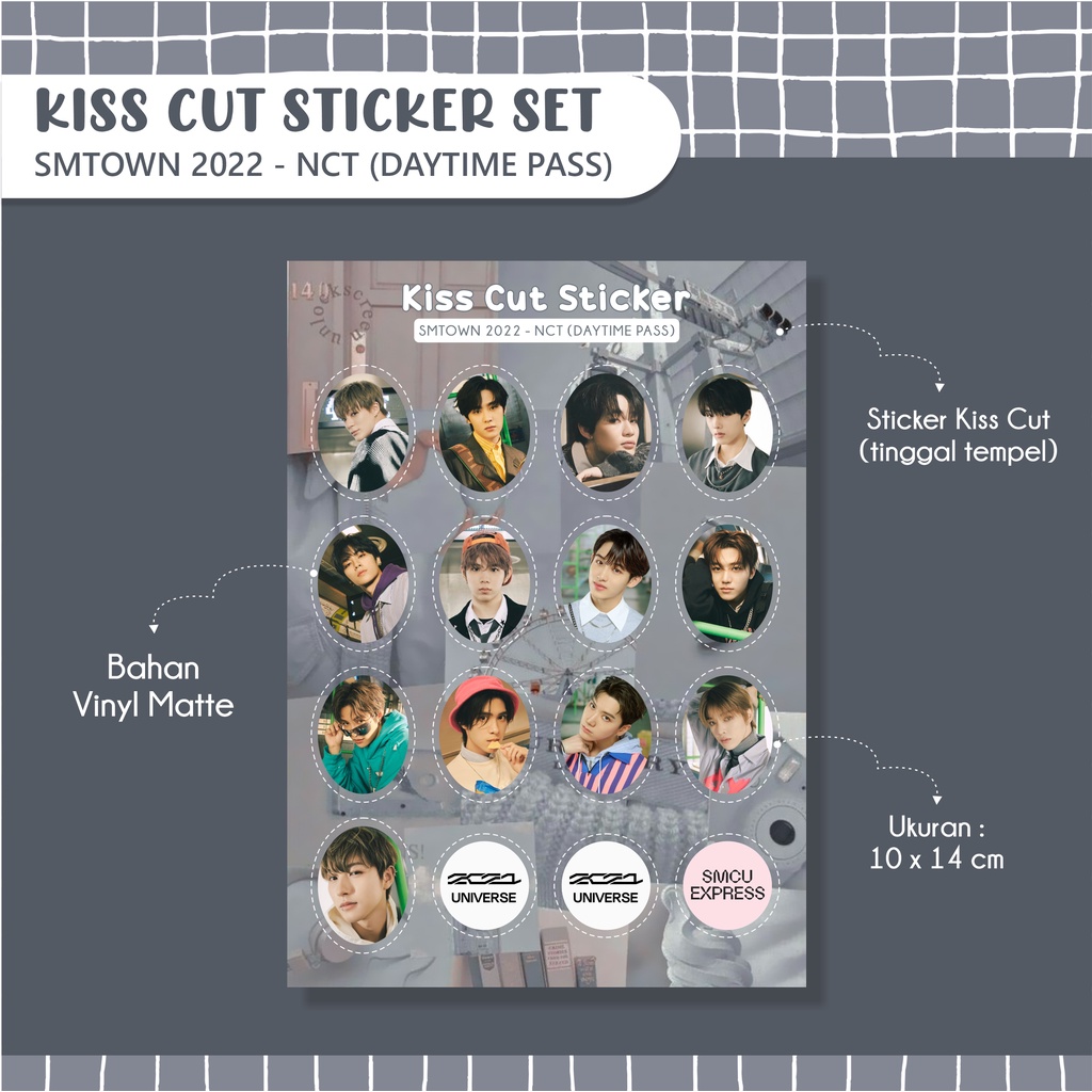 

KISS CUT STICKER KPOP | SMTOWN 2022 - NCT