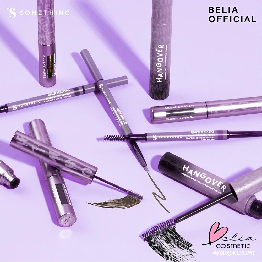 ❤ BELIA ❤ SOMETHINC HANGOVER Voluminous Fiber Lash Smudgeproof Mascara | Waterproof | Riasan Mata | BPOM