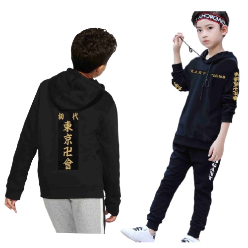 Jaket Anak Anime Tenjiku Tokyo Revengers Usia 3-12 tahun Tebal Premium